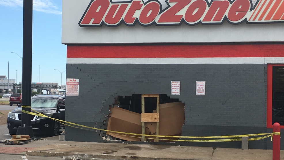 Multiple People Flee After Driver Crashes Through Wall At Autozone