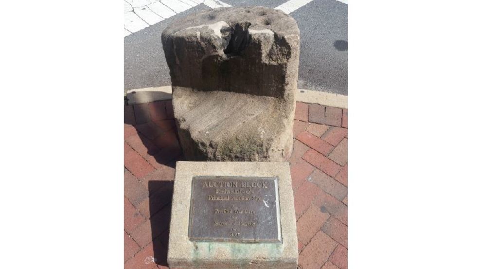 176yearold slave auction block can be removed from Fredericksburg
