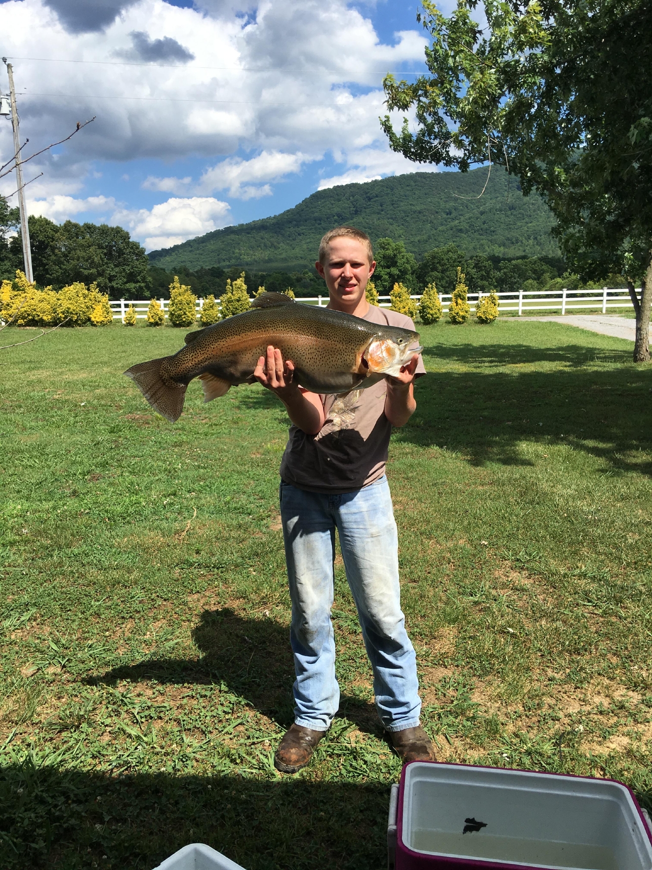 A new state record for rainbow trout caught in Polk County WTVC