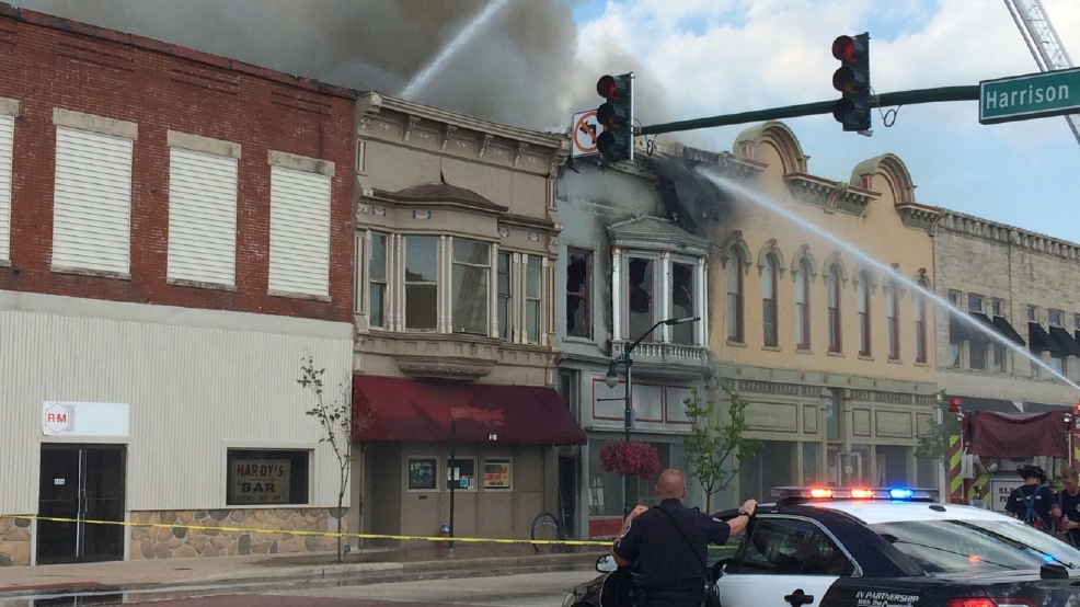 BREAKING Building on fire in downtown Elkhart WSBT