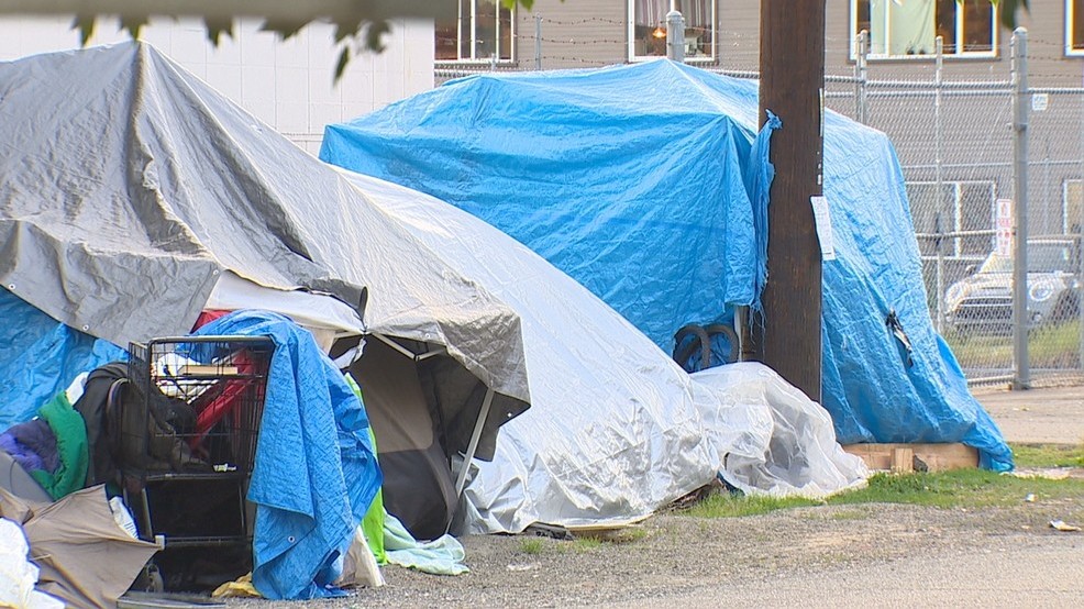 FILE - The City of Seattle plans to remove a homeless encampment in Lake City. (KOMO Photo).jpg FILE - The City of Seattle plans to remove a homeless encampment in Lake City. (KOMO Photo).jpg