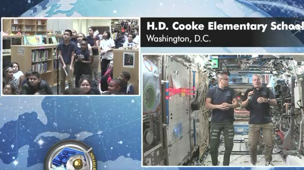 D.C. Students Interact With Astronauts On International Space Station ...