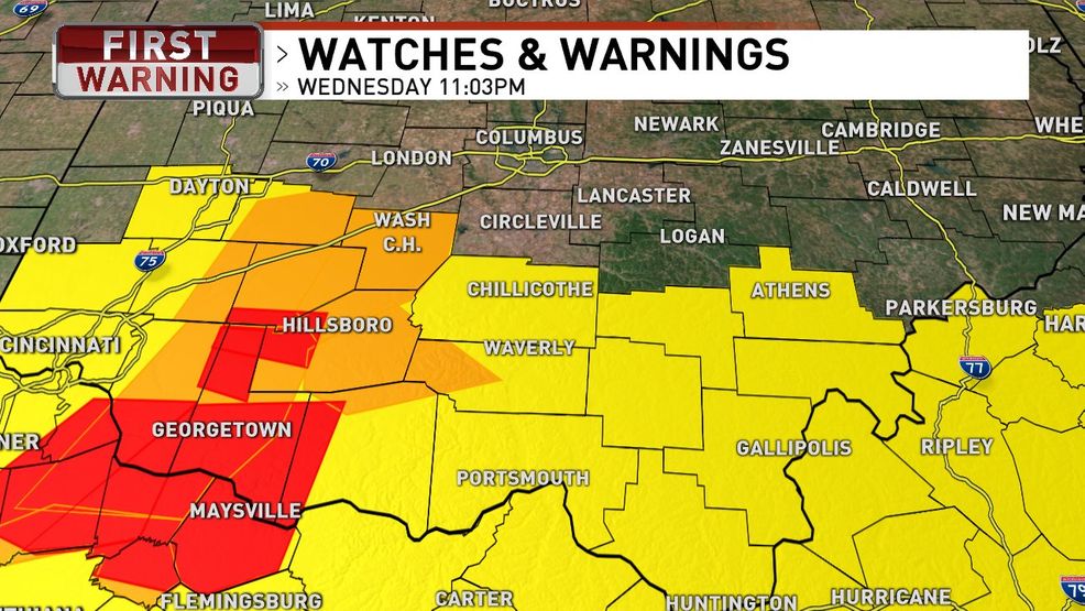 Tornado watch issued for southern Ohio until 4 a.m. WTTE